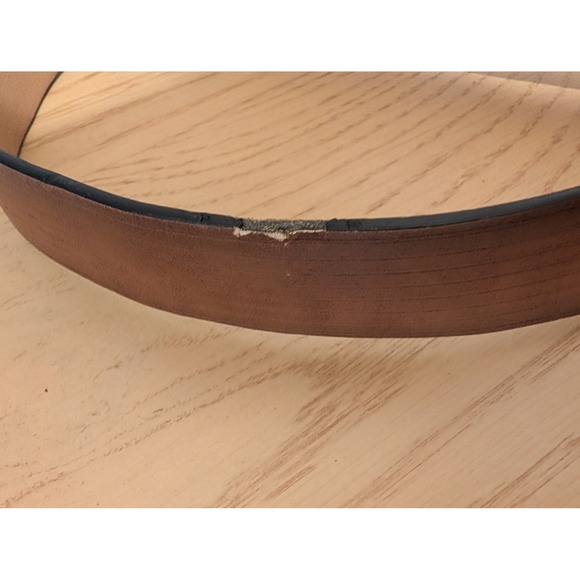 Tommy Hilfiger Tan Synthetic Leather H Logo Buckle Belt  Size M 26-28